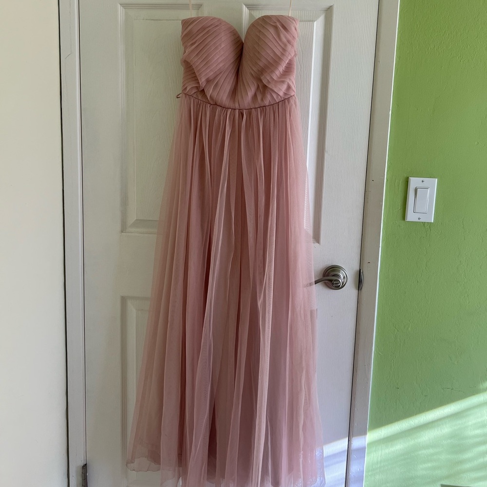 Birdy Grey Bridesmaid Christina Convertible Dress Vintage Blush XS
